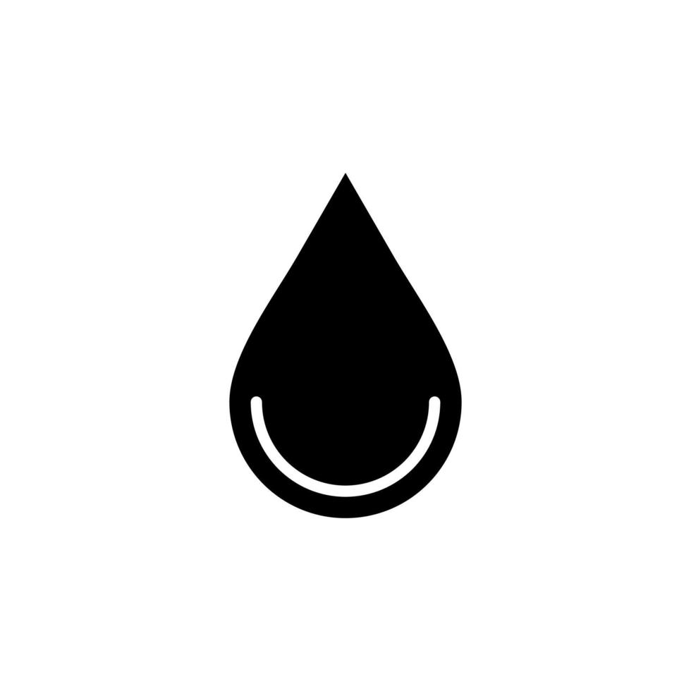 vattendroppe, vatten, droppe, flytande fast ikon vektor illustration logotyp mall. lämplig för många ändamål.