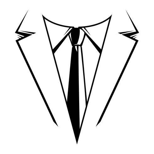 Affärsman i kostym huvud vektor ikon