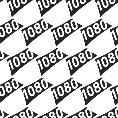 1080 hochauflösende Videoformat-Textgrafik vektor