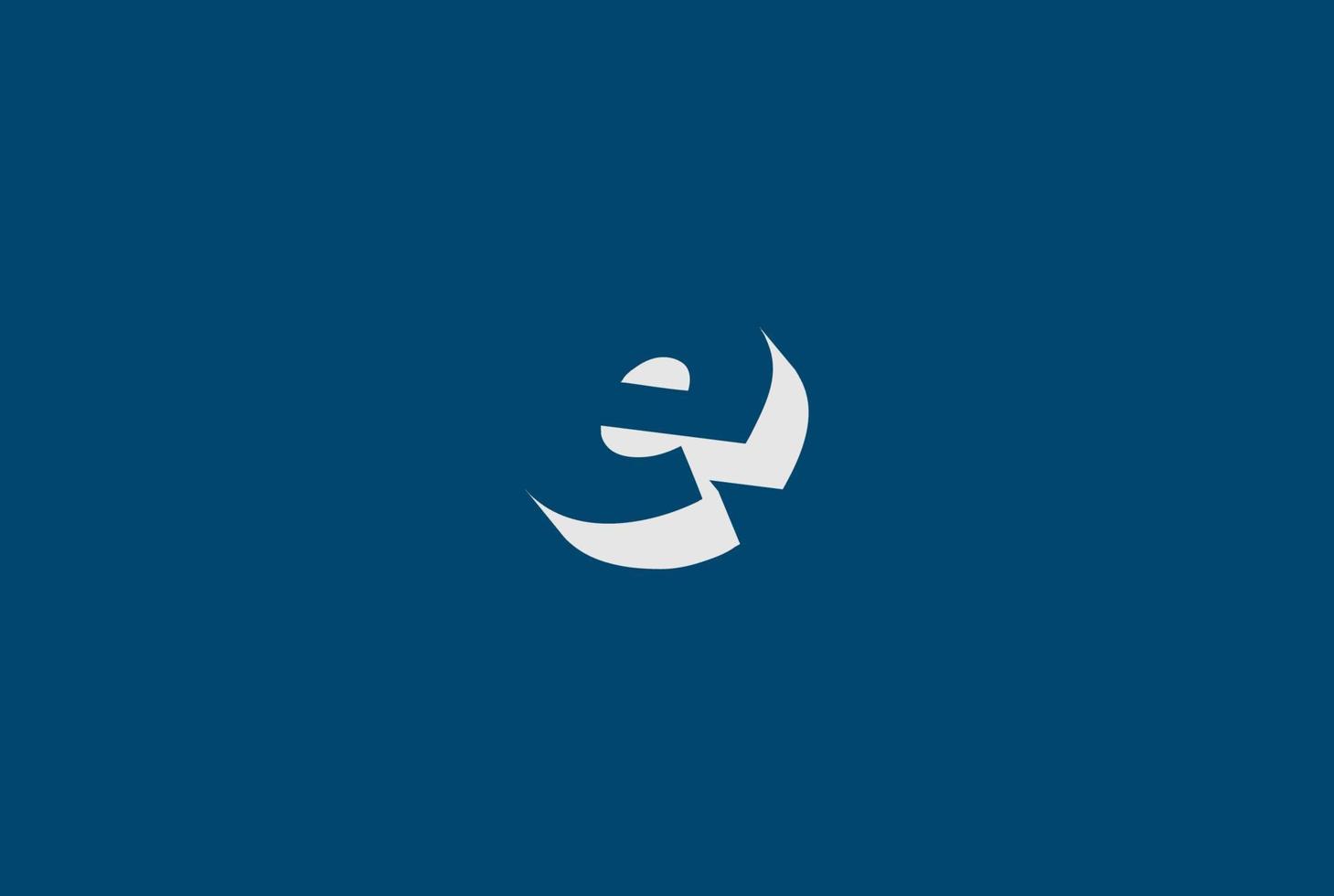 enkel minimalistisk modern initial bokstav e logo design vektor