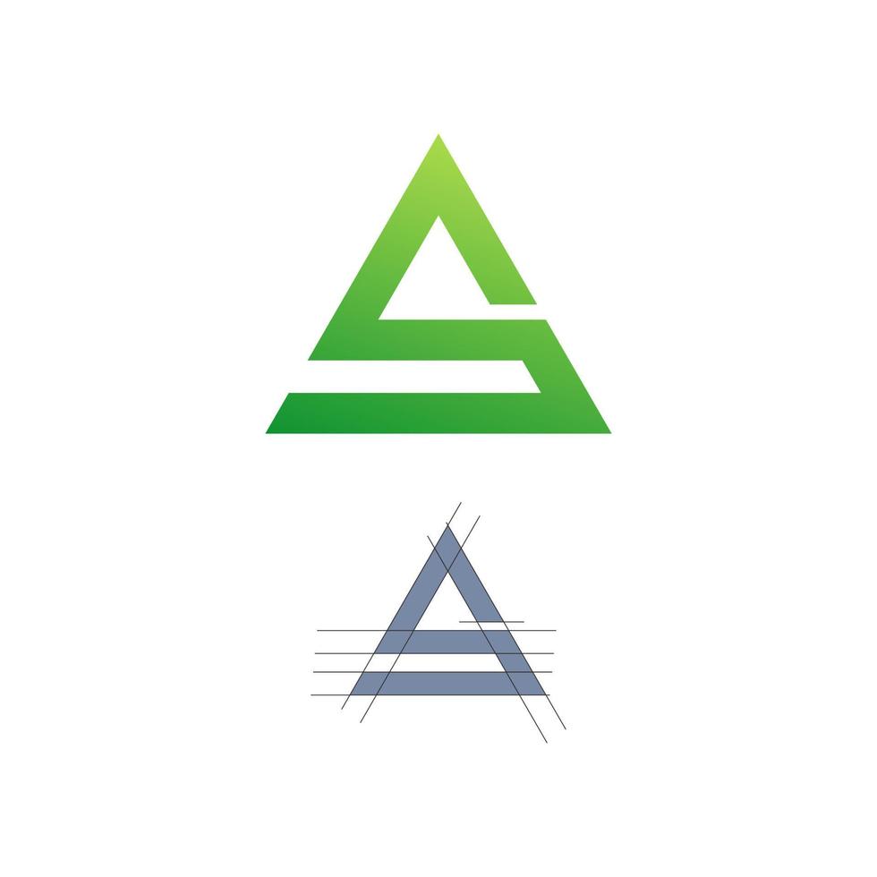 bokstaven s logo design vektor