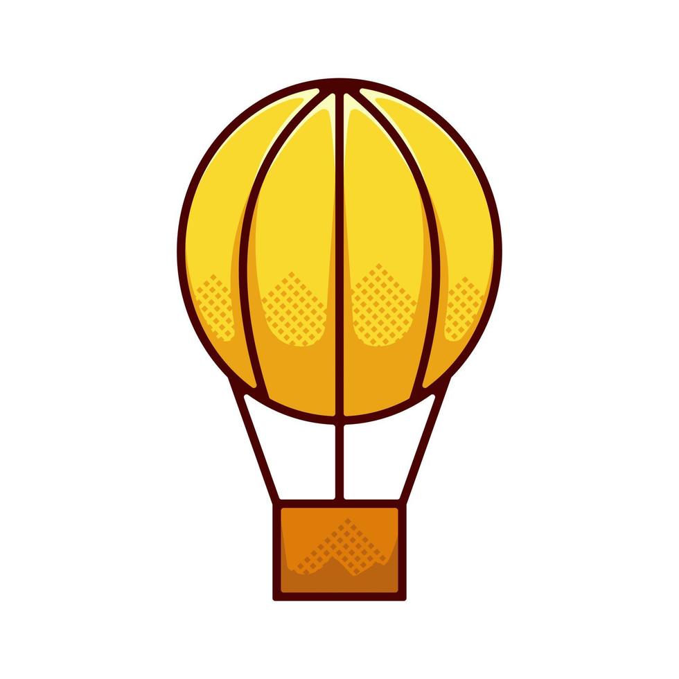 Luftballon-Maskottchen-Logos, Symbole, Aufkleber und T-Shirts vektor