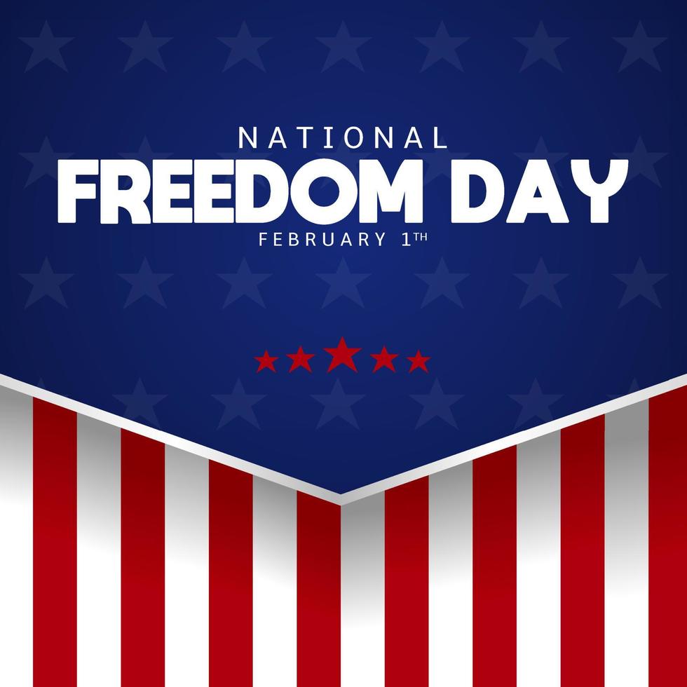 National Freedom Day tema mall vektor