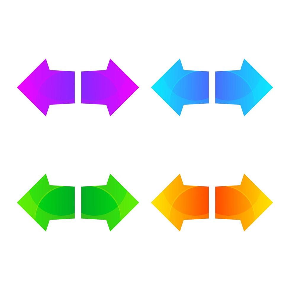 Pfeil buntes Logo-Design vektor