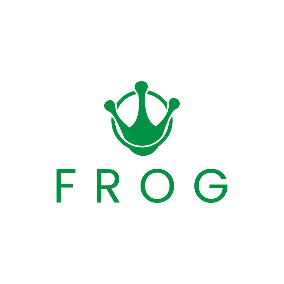 Froschfuß-Logo-Design vektor