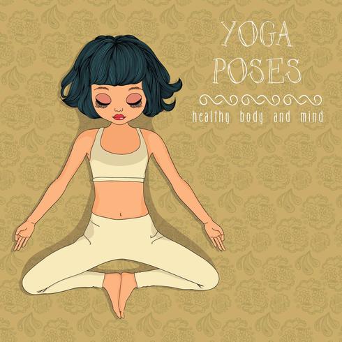 yoga pose vektor