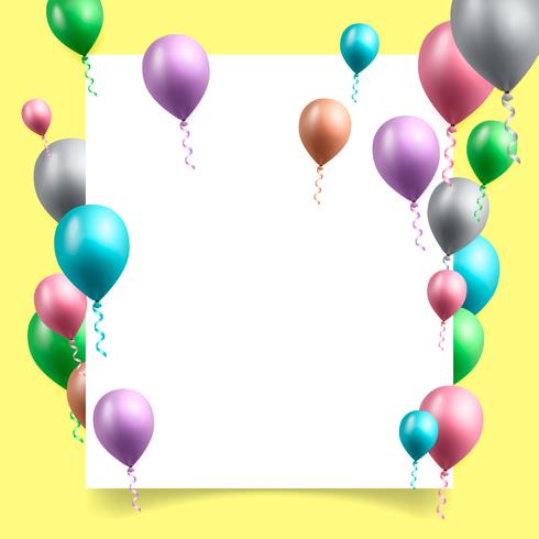födelsedagsfest bakgrund vektor illustration