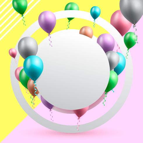 Geburtstagsfeier Hintergrund Vektor-Illustration vektor