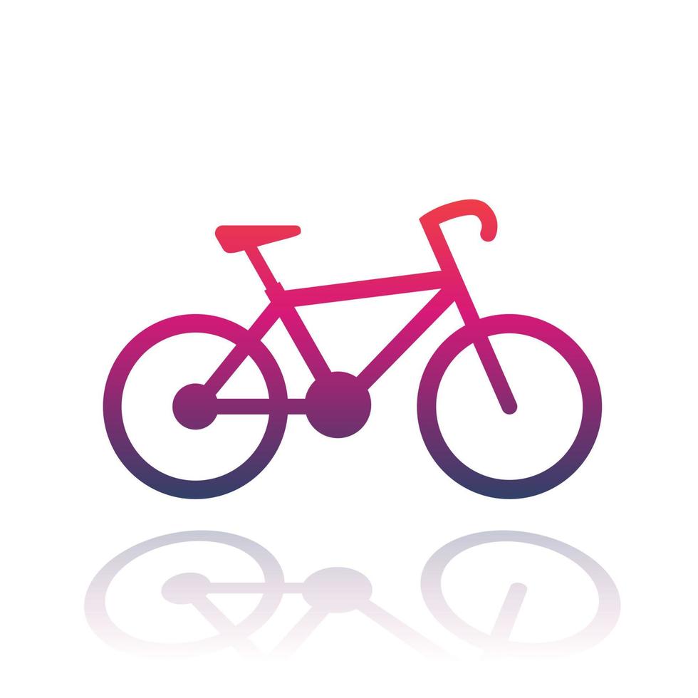 cykel ikon över vita vektor