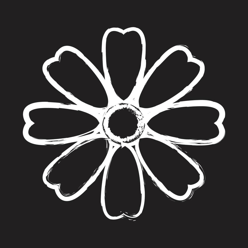 Blumenlogo außerhalb des Kreises mit kann für Community-Logos, Firmenlogos, Hintergrundbilder, Banner, Broschüren und andere verwendet werden vektor