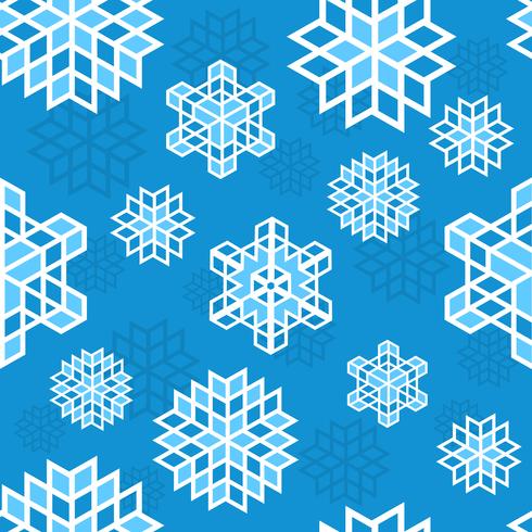 Jul snöflinga mönster vektor