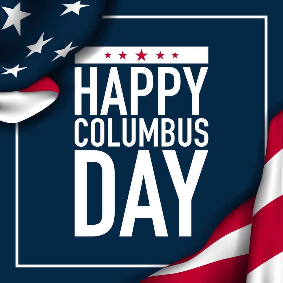 Columbus Day Hintergrunddesign. vektor