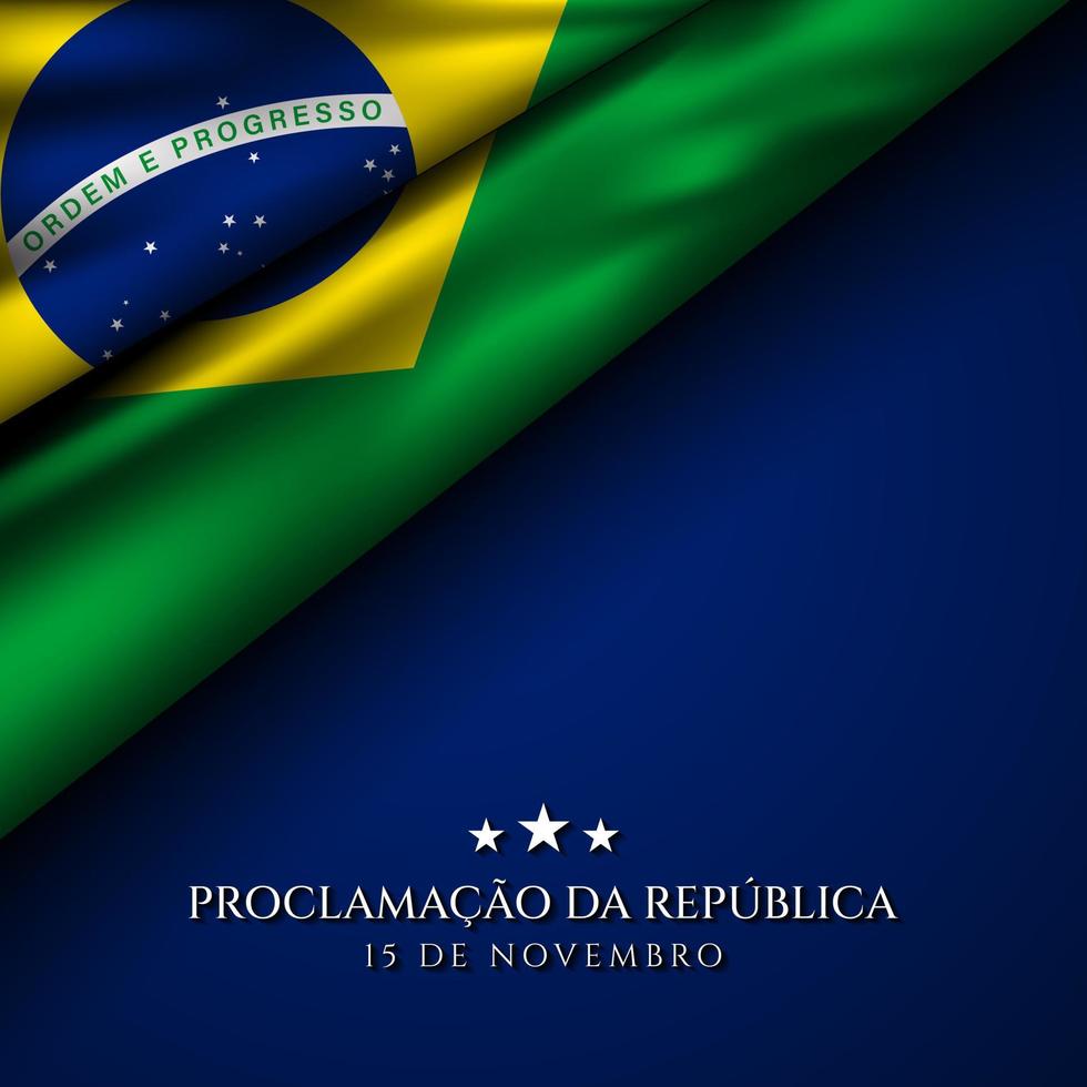 Brasiliens republik dag bakgrund. vektor illustration.