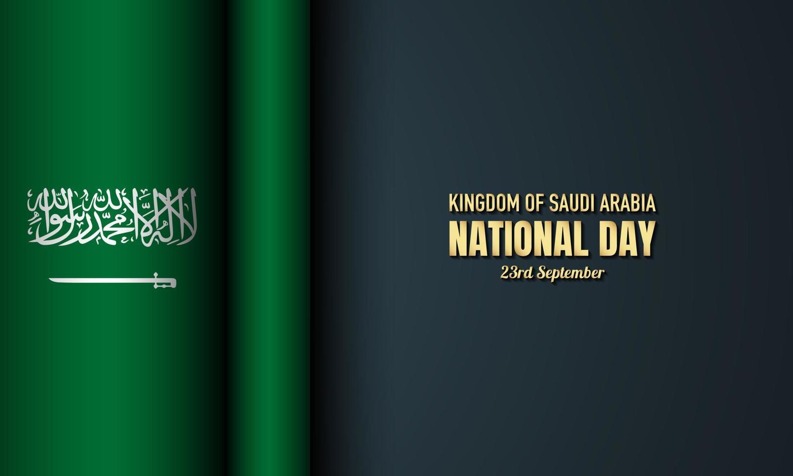 kungariket Saudiarabien nationaldag bakgrundsdesign. vektor