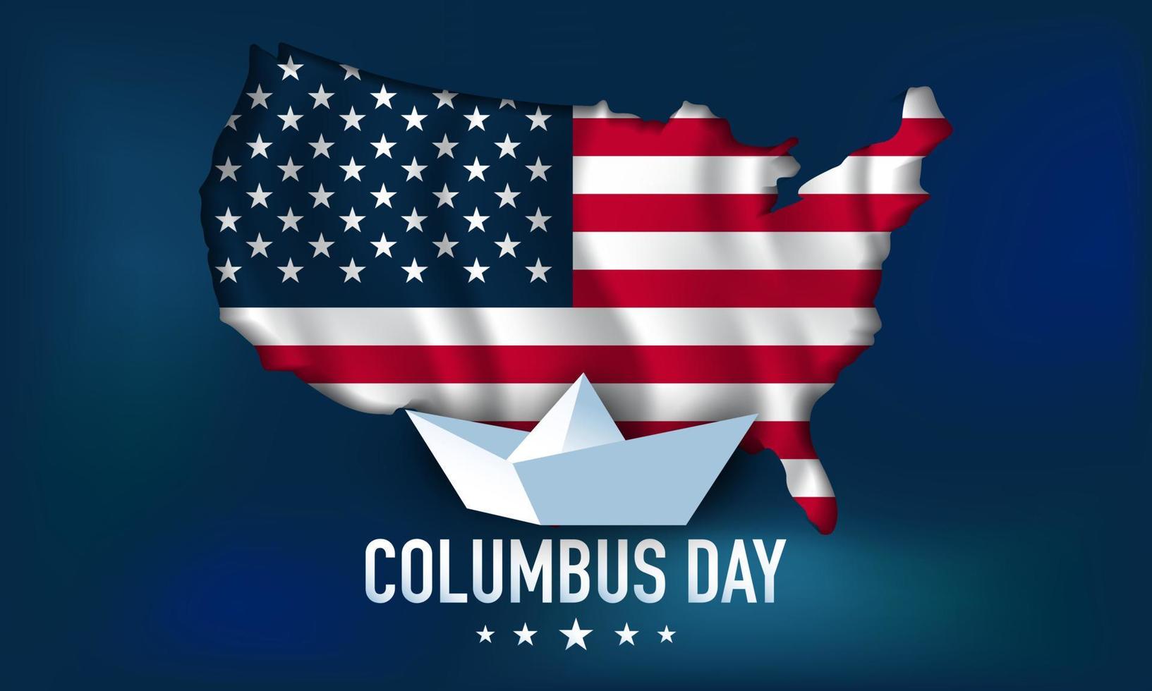 Columbus Day Hintergrunddesign. vektor