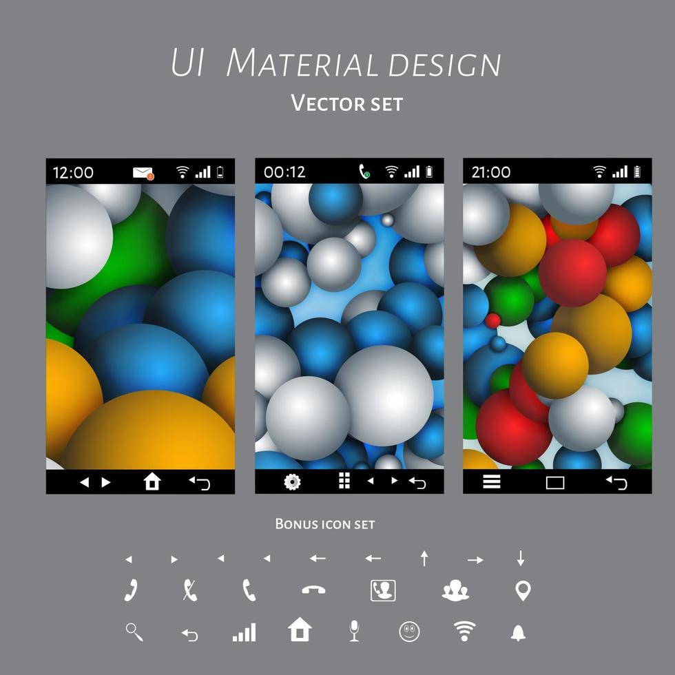 abstrakta mallar för användargränssnitt av överlappande papper vektor