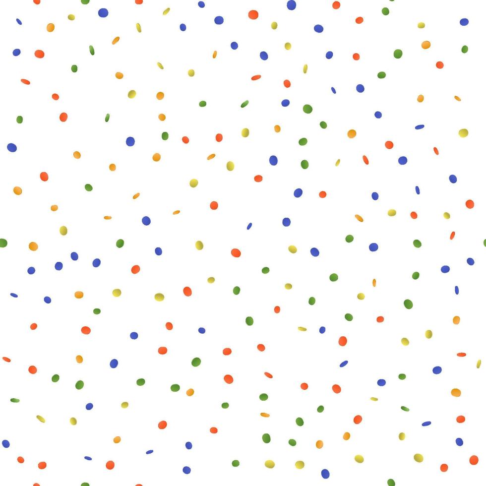farbenfroher Konfetti-Vektor nahtloser Hintergrund. vektor