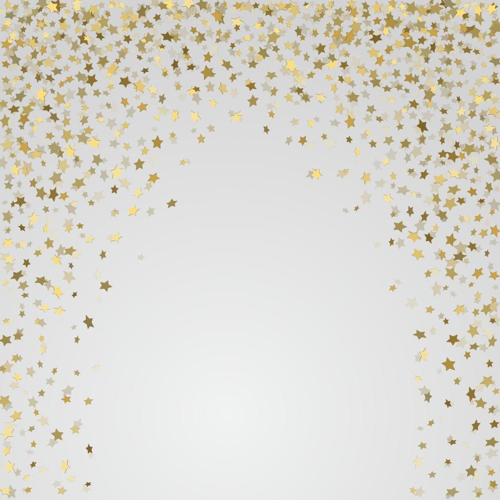 Goldsterne 3d auf weißem Hintergrund vektor