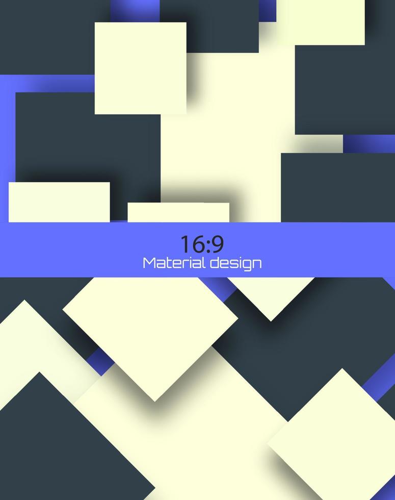 ungewöhnliches modernes Materialdesign. Hintergründe gesetzt. vektor