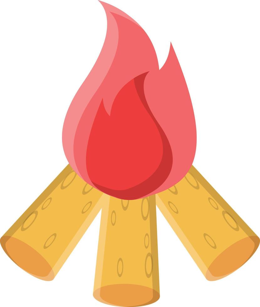 Bonefire-Vektorillustration auf einem Hintergrund. Premium-Qualitätssymbole. Vektorlinie flaches Symbol für Konzept oder Grafikdesign. vektor