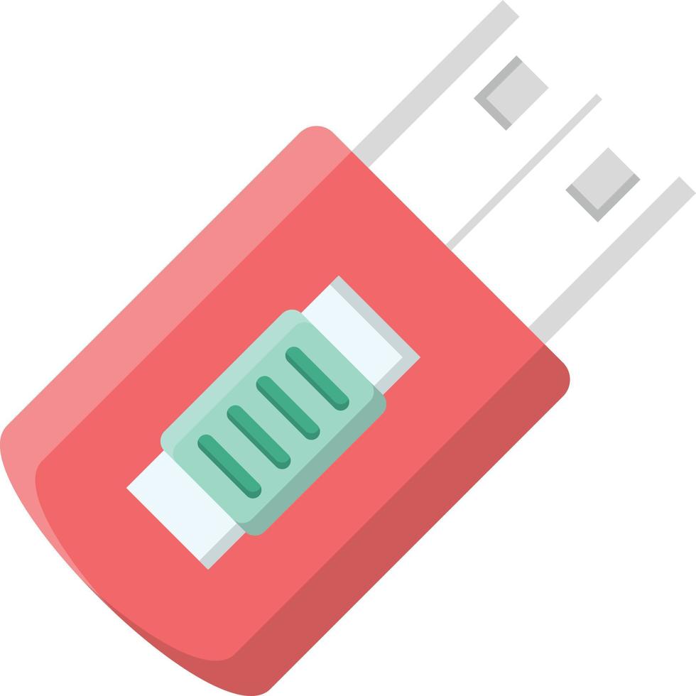 USB-Vektorillustration auf einem Hintergrund. Premium-Qualitätssymbole. Vektorlinie flaches Symbol für Konzept oder Grafikdesign. vektor