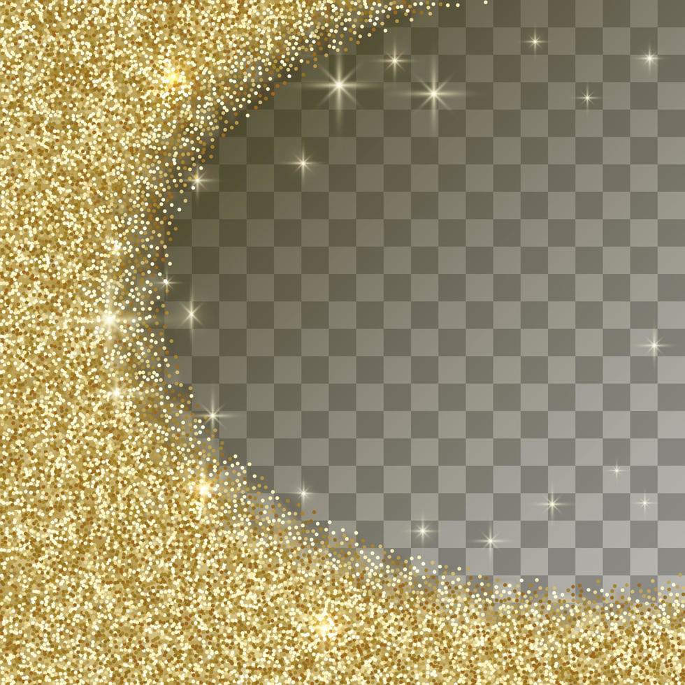 Goldglitter abstrakter Hintergrund vektor