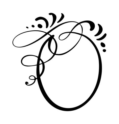 Round calligraphy Quote speech bubble icon. Handritad textram eller rutmall. Vektor illustration. Tankebubbla. Plats för citat eller citera, Ballong för idé, för forum, chatt, kommentar