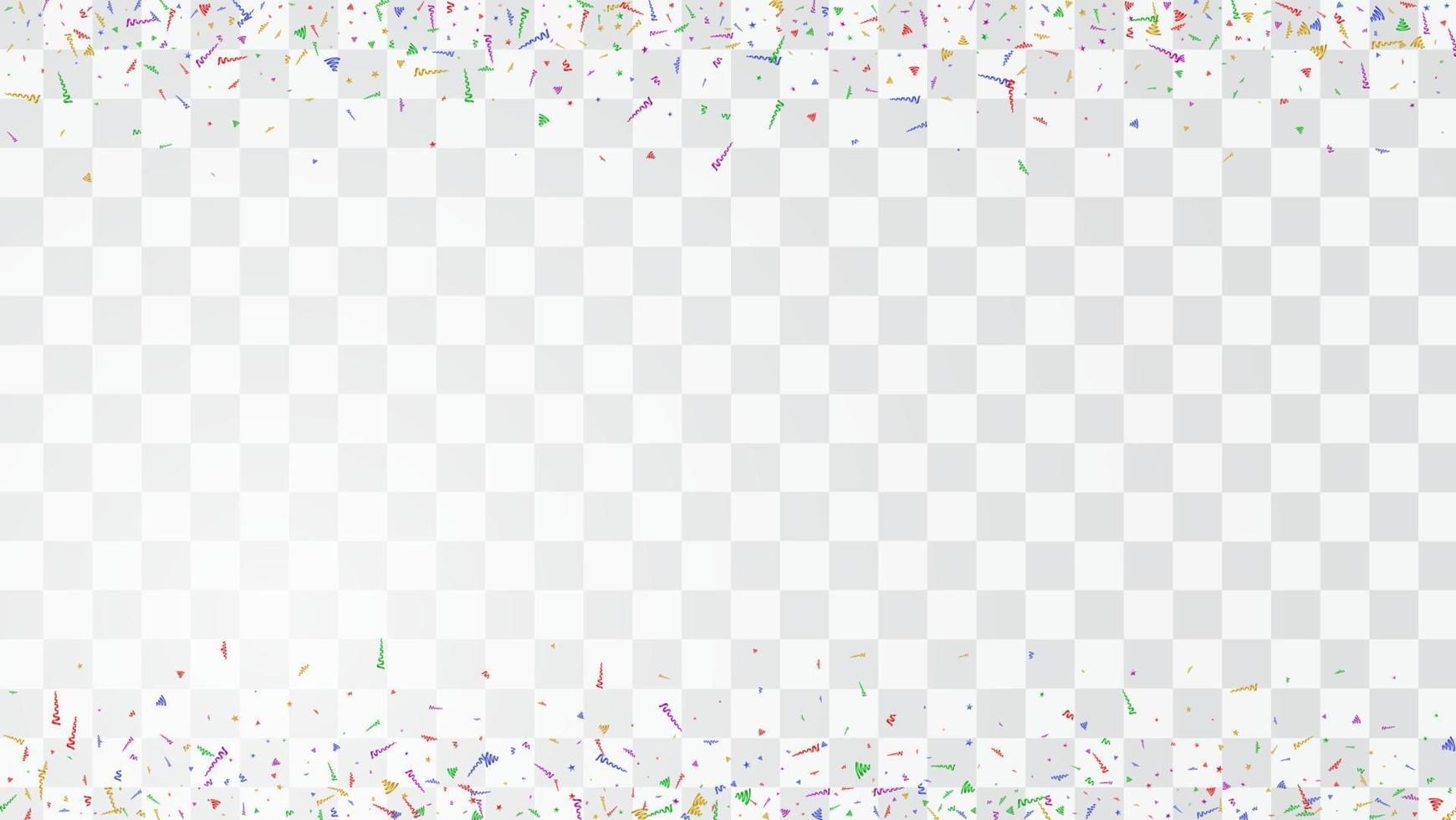 abstrakter bunter fliegender konfettihintergrund. isoliert auf dem weißen Hintergrund. vektor