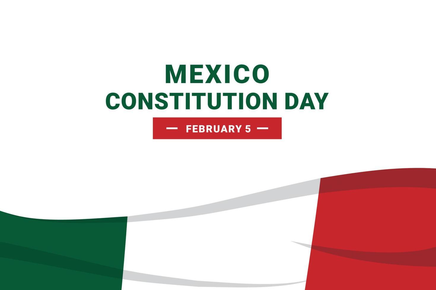 mexikanischer verfassungstag vektor