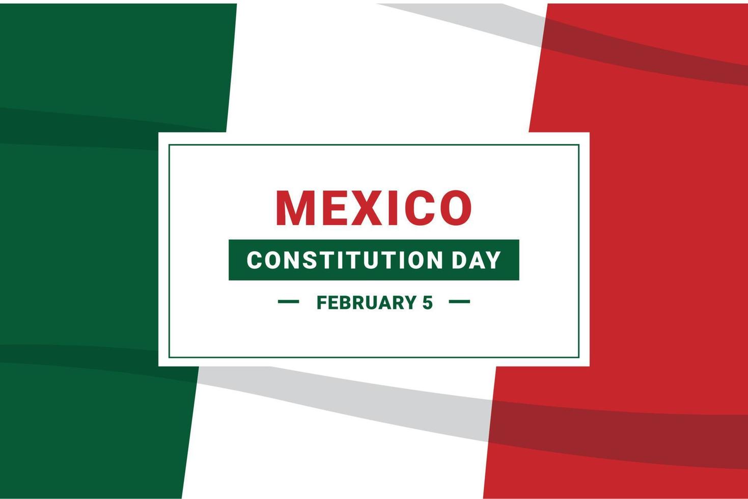 Mexikos konstitutionsdag vektor