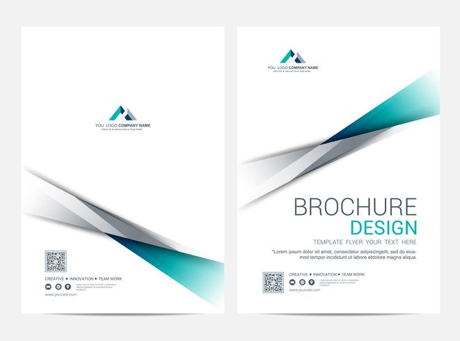 Broschüre Layoutvorlage, Flyer Cover Design Hintergrund vektor