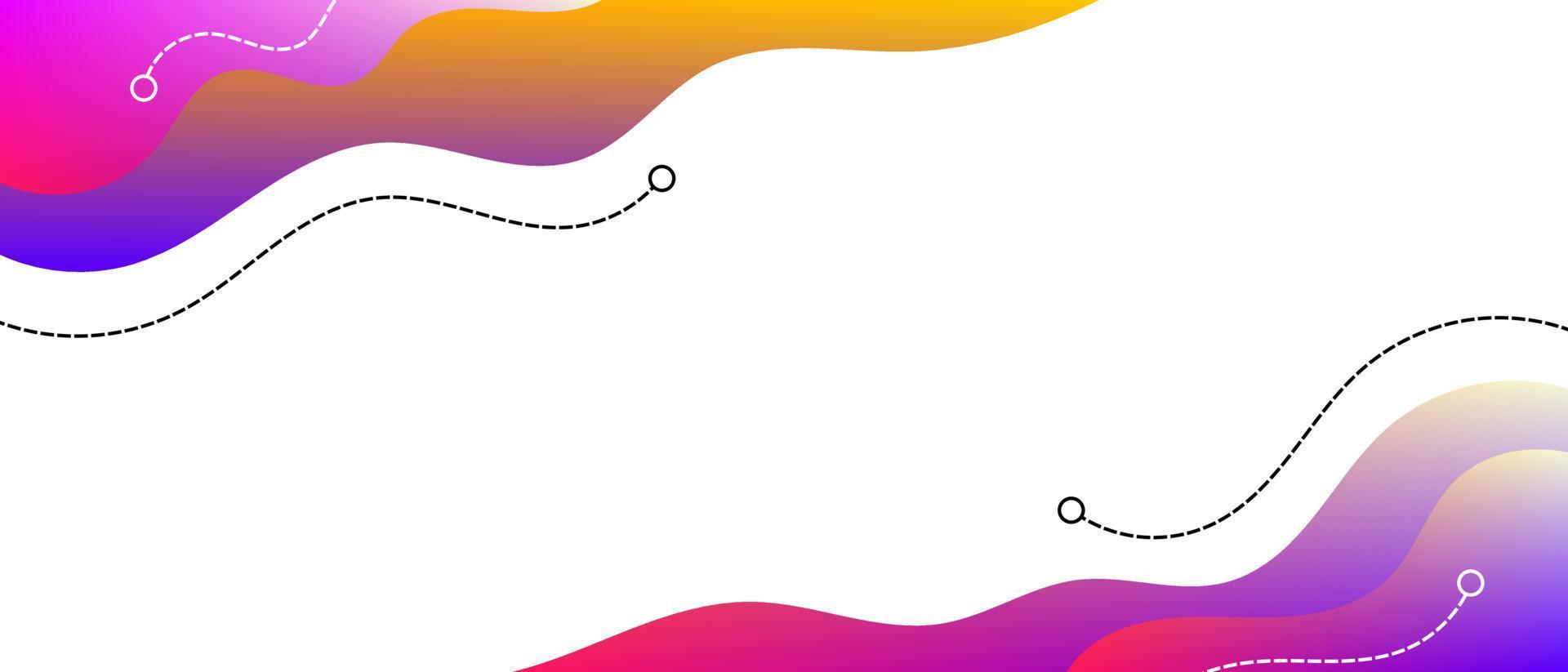 flytande abstrakt bakgrund. färgglada gradient flytande vektor banner mall för sociala medier webbplatser. vågiga former