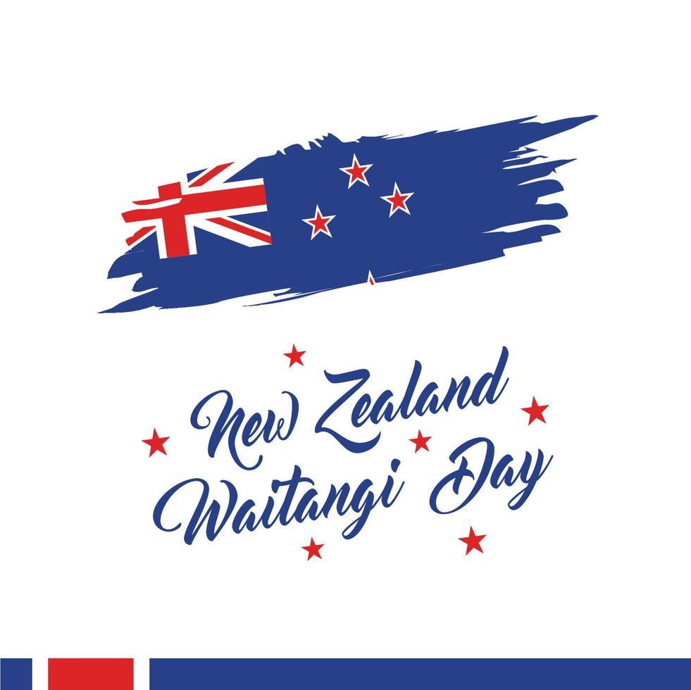 Neuseeland Waitangi Tag vektor