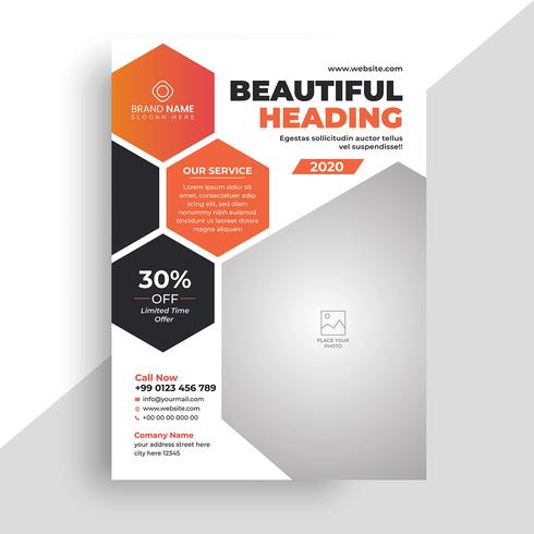 Abstract Business Corporate Flyer Vorlage vektor