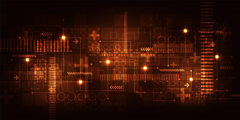 Vektorhintergrundtechnologie im Konzept von digitalem. vektor