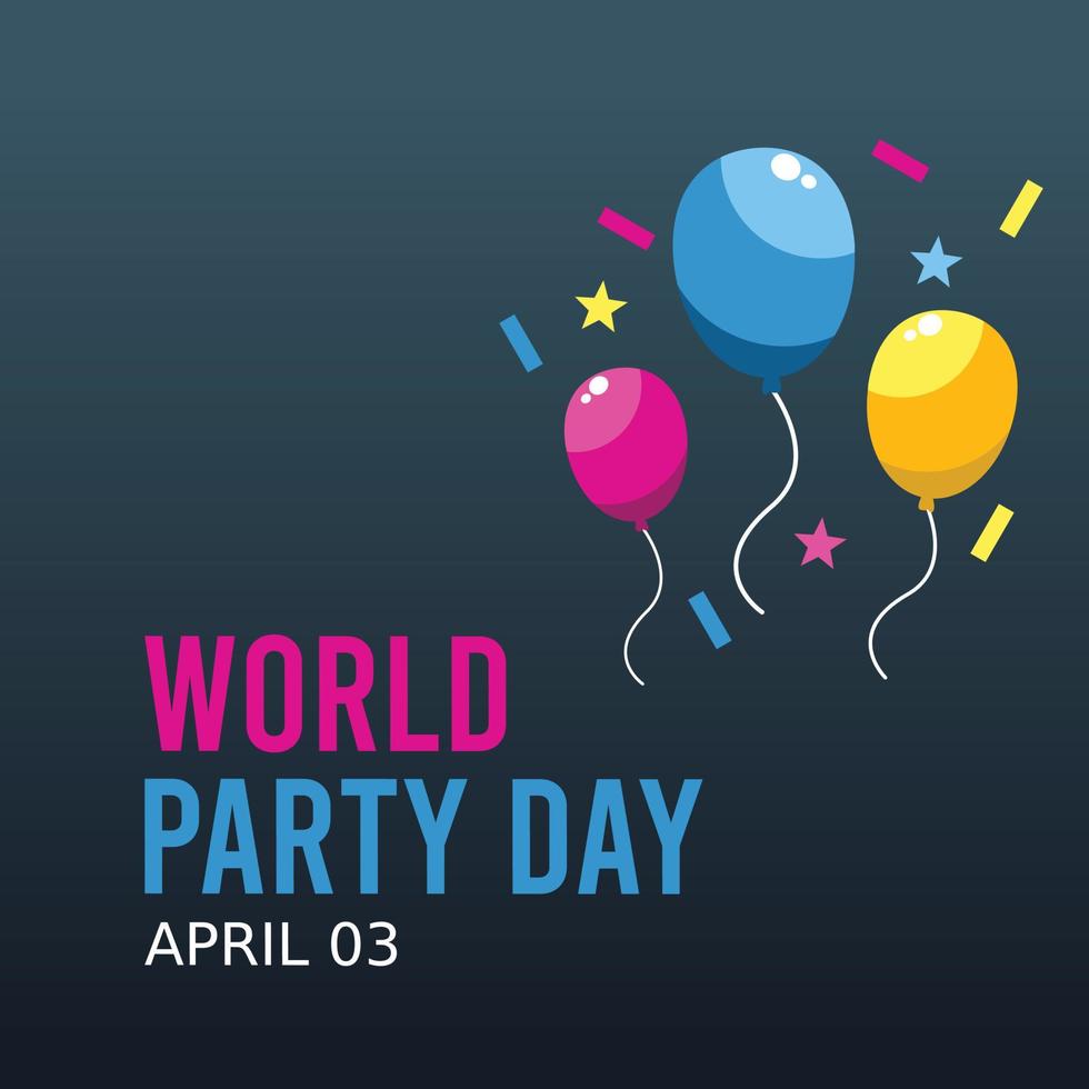 World Party Day vektorillustration vektor