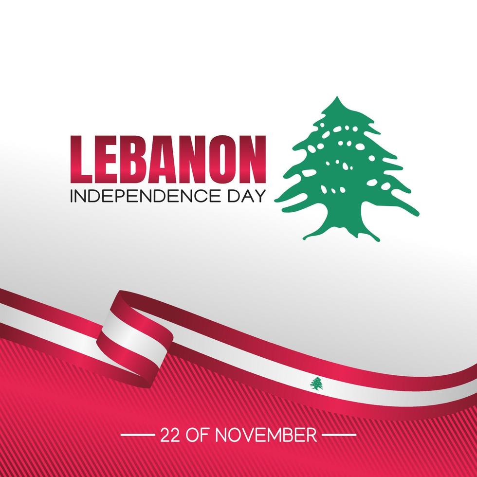 libanon unabhängigkeitstag vektorillustration vektor