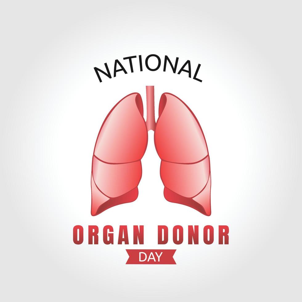 nationella organdonator dag vektorillustration vektor