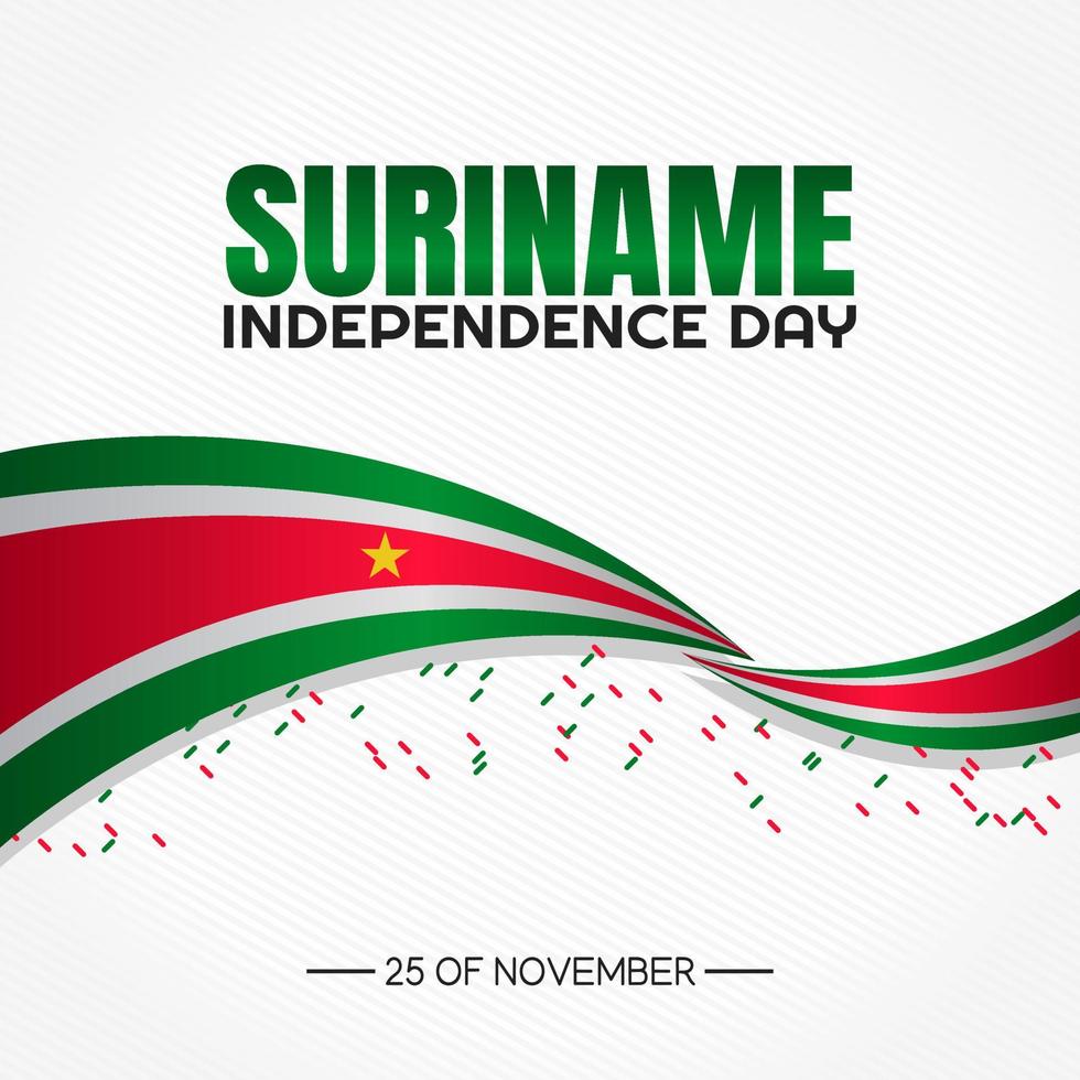 Surinams självständighetsdag vektorillustration vektor