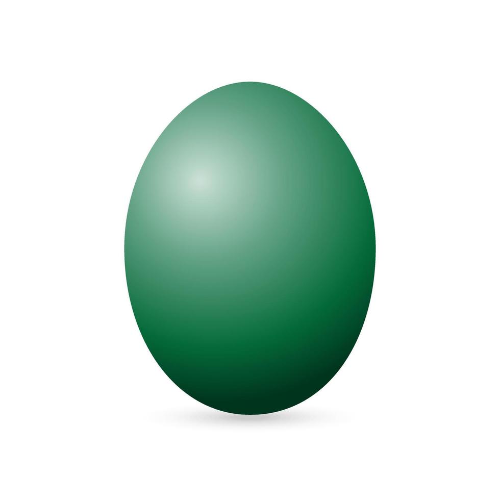 Ostern grünes Ei. Vektor-Illustration. vektor