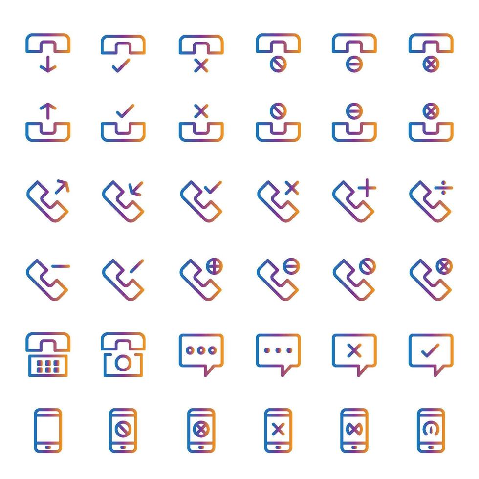 kommunikation ikon gradient vektor