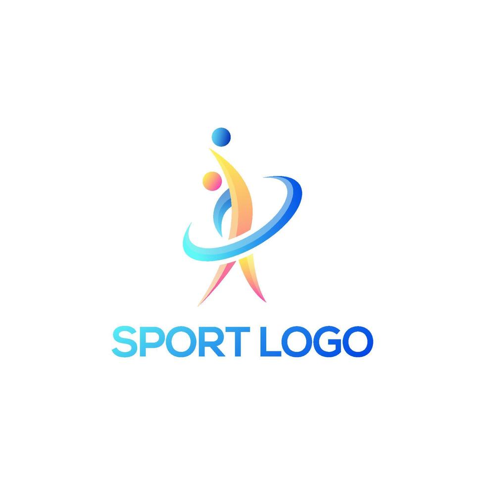 abstrakt sport logotyp design vektor