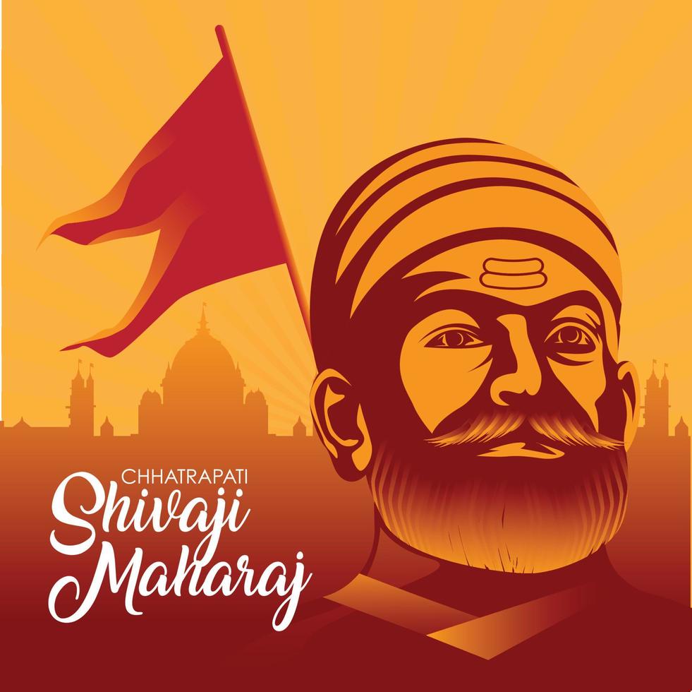 Illustration von Chhatrapati Shivaji Maharaj Jayanti vektor