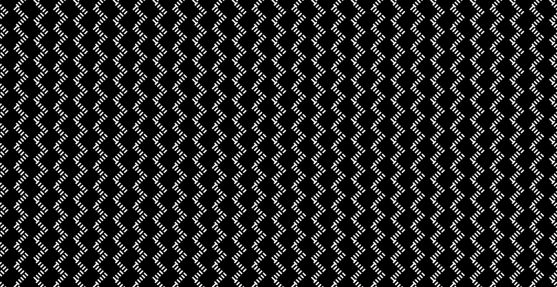 panoramisk svart flätad bakgrund, upprepande element - vektor