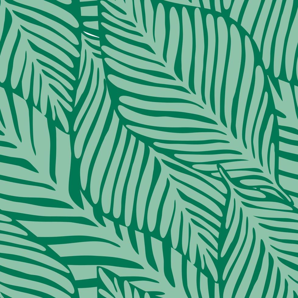 sommar natur djungel print. exotisk planta. tropiskt mönster, vektor