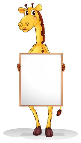 Eine Giraffe vektor