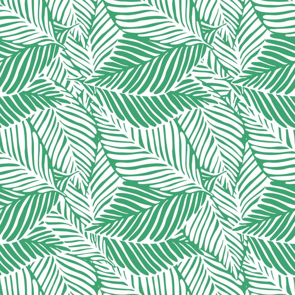 abstrakter grüner Dschungeldruck. exotische Pflanze. tropisches Muster, Palme vektor