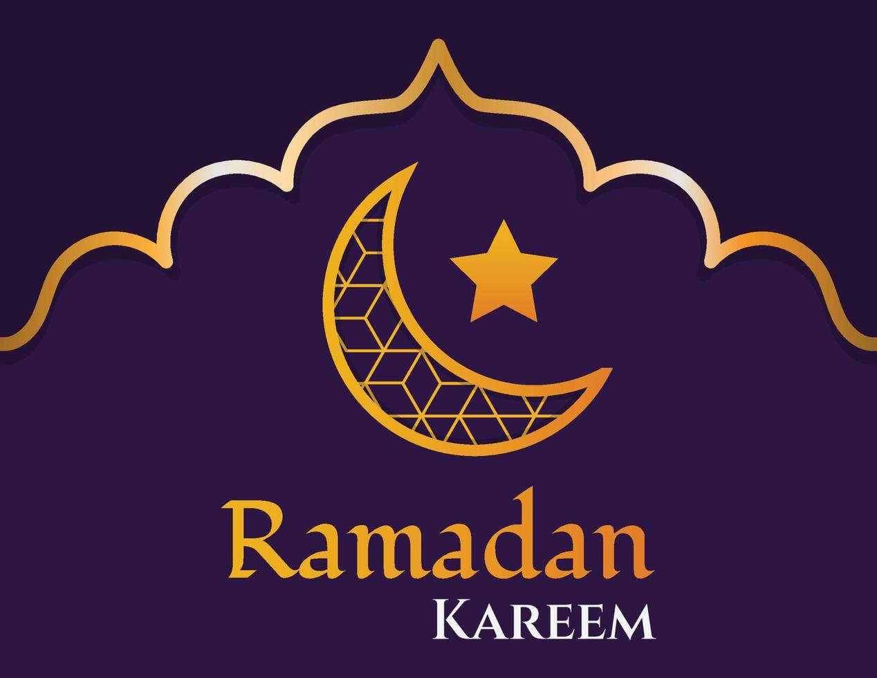 Ramadan-Verkaufsquadratbanner mit goldenem Halbmond und Sternelement, geeignet für Social-Media-Promotion und Marketing-Post-Vorlage vektor