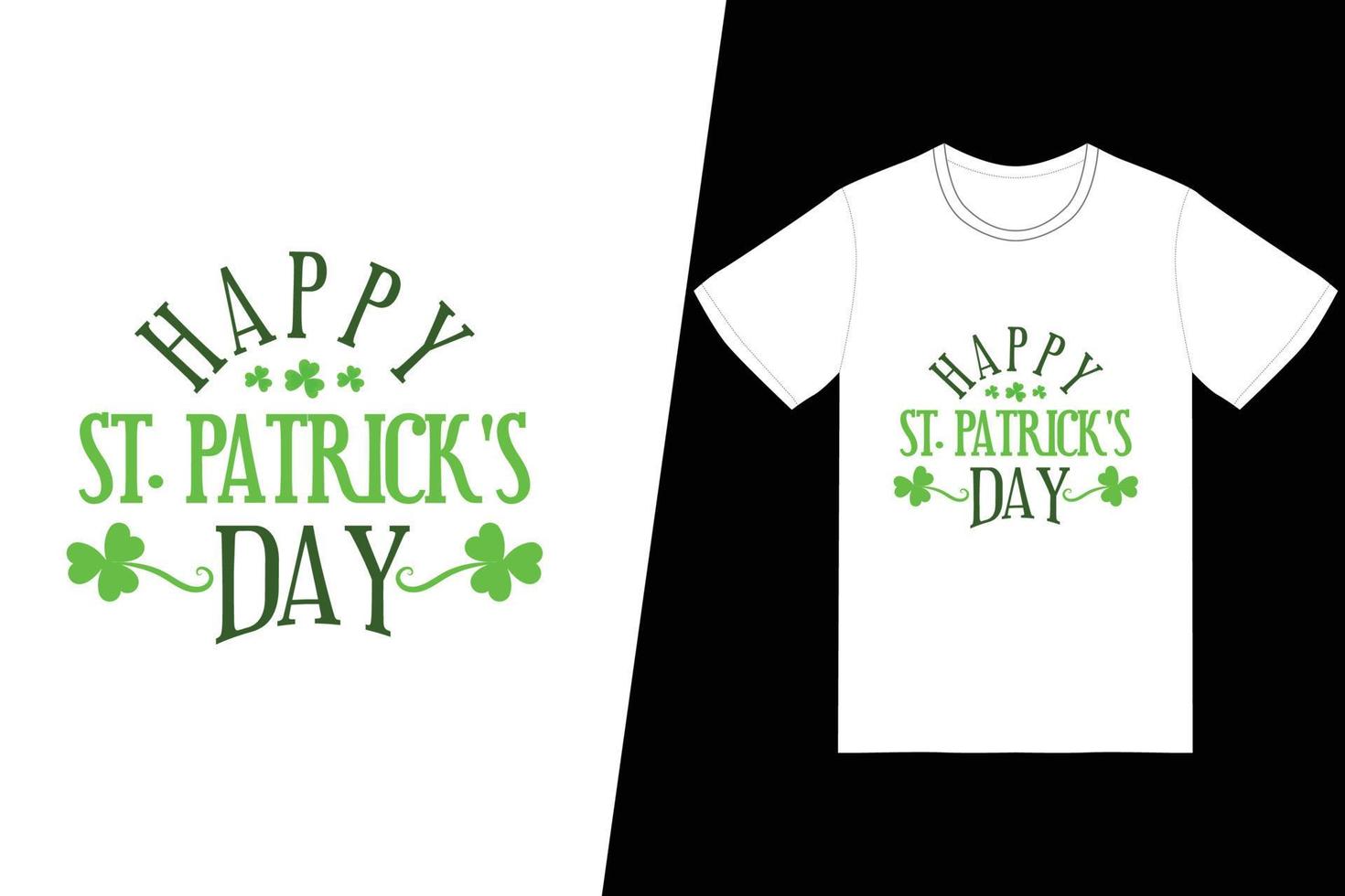 glücklich st. Patricks Day T-Shirt vektor