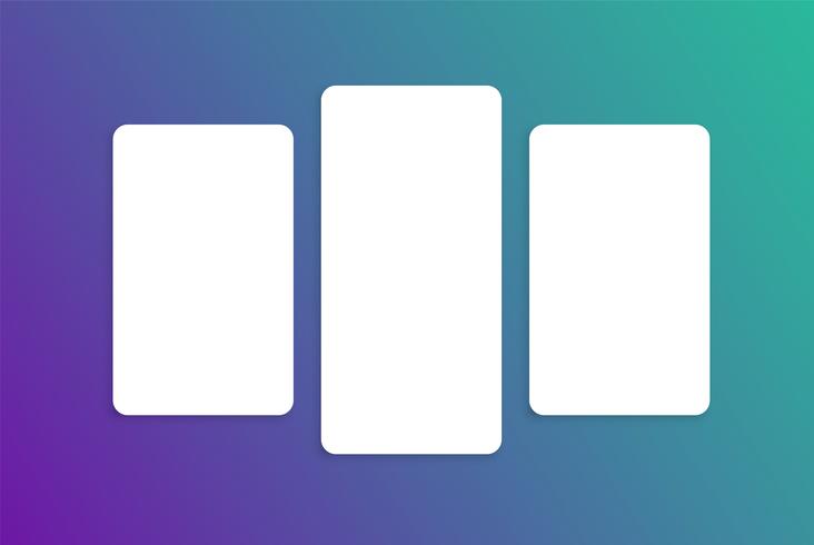 Färgrik kortmall för webbanvändning, vektorillustration vektor